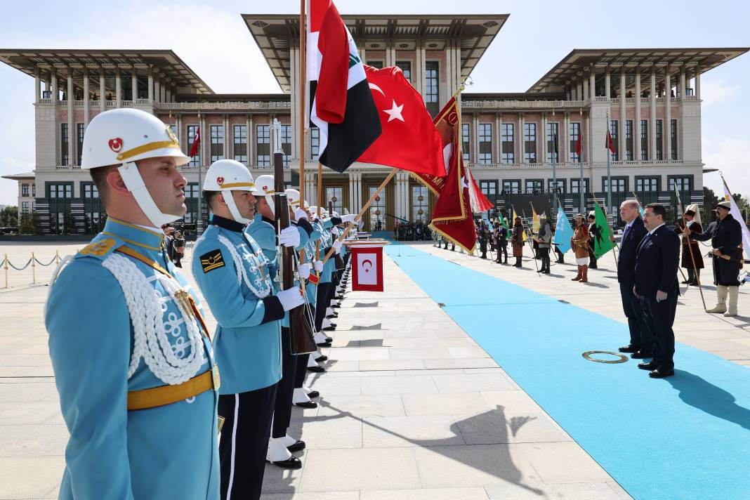 Irak Başbakanı Ankara’da! Külliye’de resmi tören: Sudani’den güç birliği mesajı... - Resim: 11